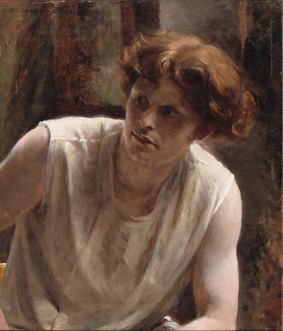 Studie av en kvinnlig modell av Bertha Wegmann