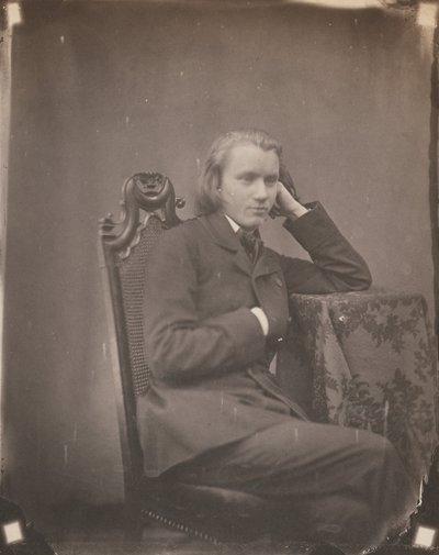 Johannes Brahms, Leipzig, 1853 (foto) av Bertha Wehnert Beckmann