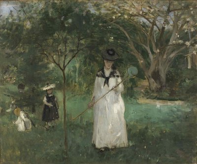 Fjärilsjakten, 1874. av Berthe Morisot