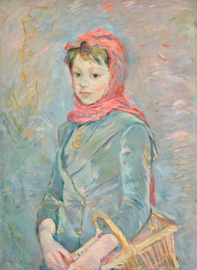 Franska: Fillette portant un panier av Berthe Morisot