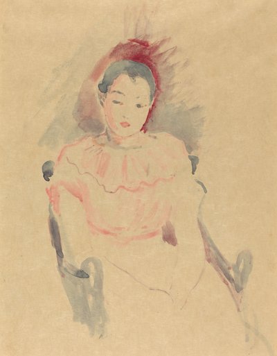 Sittande flicka, 1894. av Berthe Morisot