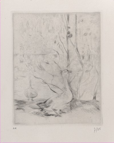 Gås, 1889. av Berthe Morisot