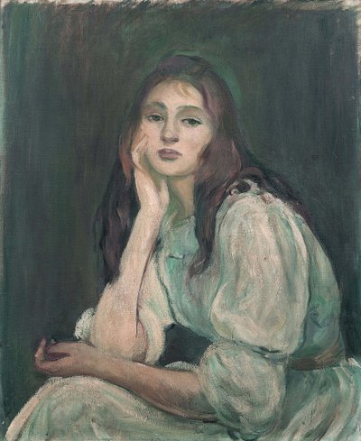 Julie Daydreaming Julie Dreaming, 1894 av Berthe Morisot