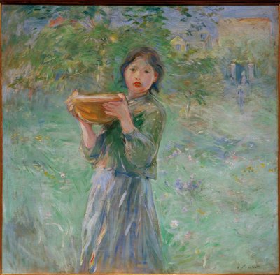 Skålen med mjölk av Berthe Morisot