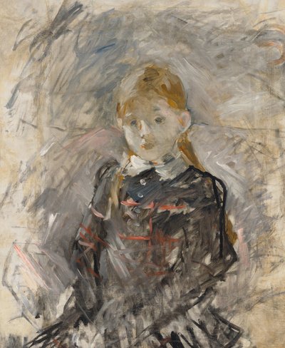 Liten flicka med blont hår av Berthe Morisot