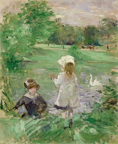Vid sjön, 1883 av Berthe Morisot
