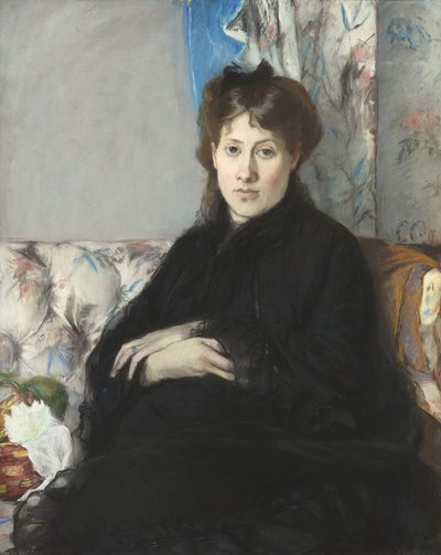 Porträtt av Madame Edma Pontillon, född Morisot, 1871 av Berthe Morisot