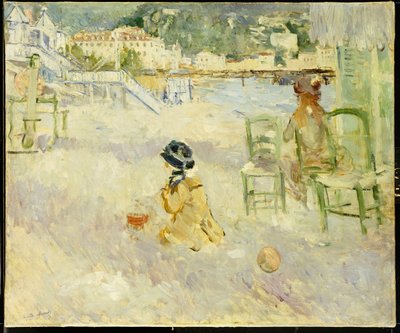 Stranden i Nice, 1882 av Berthe Morisot
