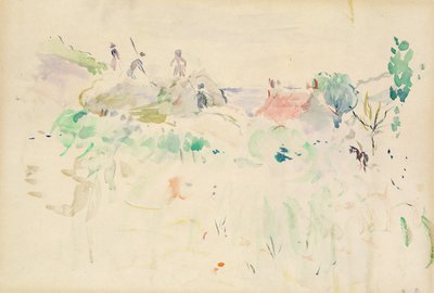 Höstackarna i Jersey, 1886 av Berthe Morisot