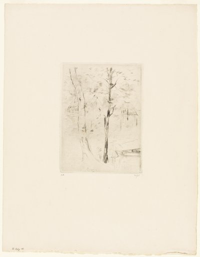 Sjön i Bois de Boulogne av Berthe Morisot