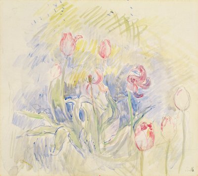 Tulpaner, 1890 av Berthe Morisot
