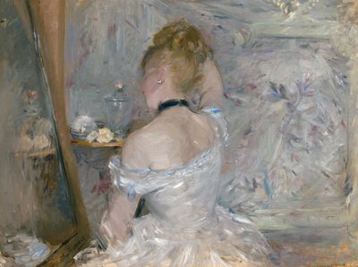 Kvinna vid sin toalett av Berthe Morisot