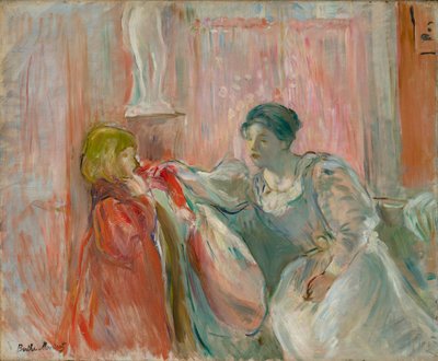 Ung kvinna och barn av Berthe Morisot