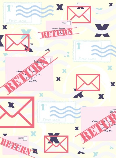 Return to Sender, 2015 (illustration, digital) av Beth Travers