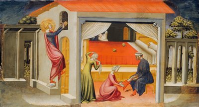 Saint Nicholas tillhandahåller hemgift, 1433-35. av Bicci di Lorenzo