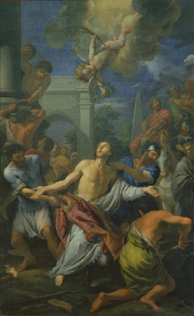 Mötet mellan St. Anthony och St. Paul av Bicci di Lorenzo