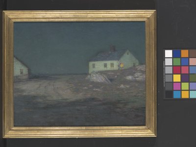 The Harbour Light (olja på duk) av Birge Harrison