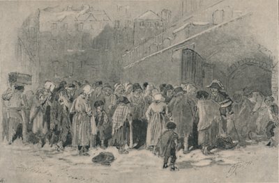 The Distribution of Coals, mitten av slutet av 1800-talet. av Birket Foster