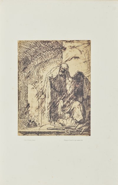 [Petrus och Johannes vid templets port] av Bisson Frères