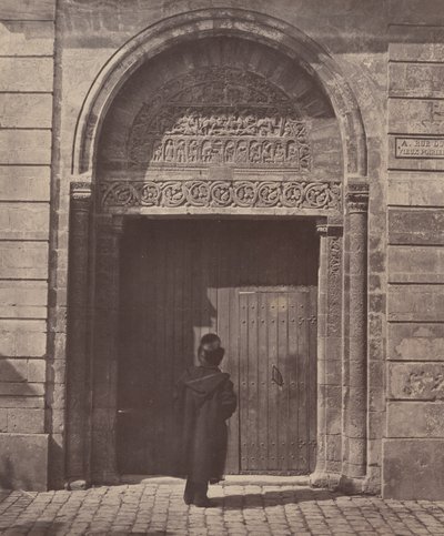 Portalen till Saint Ursinus i Bourges, rue du Vieux Poirier av Bisson Frères