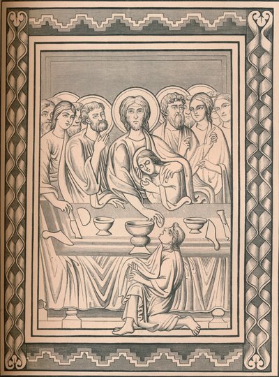 Kristus och helgonen, 1100-talet, 1849. av Bisson and Cottard