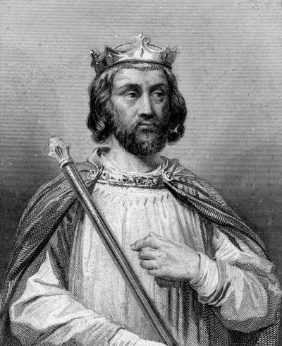 Frankernas kung Clotaire III, 1800-talet. av Blanchard