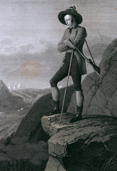 Ärkehertig Johann som gemssjägare av Blasius Höfel