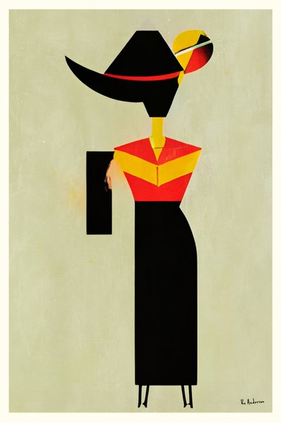 Modern modefigur av Bo Anderson