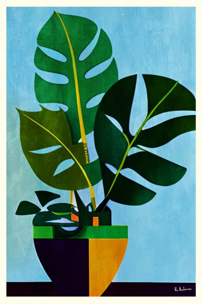Modern Potted Monstera av Bo Anderson