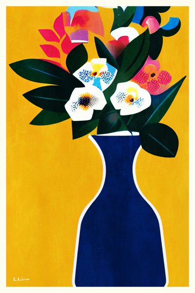 Färgsprakande blomsterarrangemang av Bo Anderson