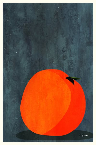Stilleben i livfull orange av Bo Anderson