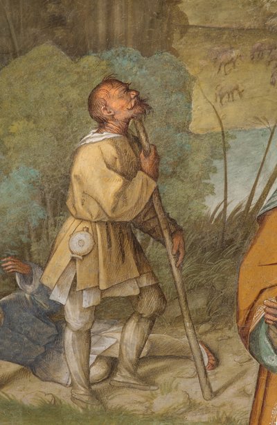 Central Aisle, First North Span, Announcement to Gioacchino, Boccaccio Boccaccino 1514-15, Detail av Boccaccio Boccaccino