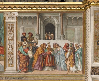 Central Nave, Second North Span, Jungfruns äktenskap, Boccaccio Boccaccino 1514-15 av Boccaccio Boccaccino