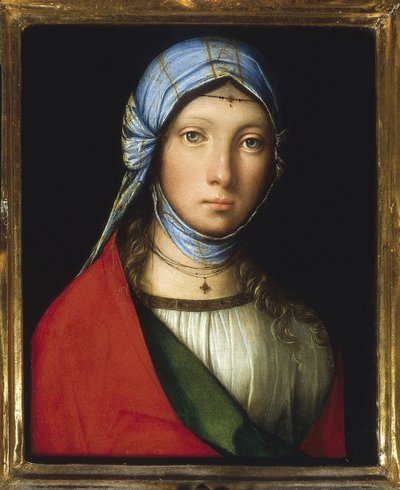 Gitane - Gypsy Girl - Boccaccino, Boccaccio (1468-1525) - ca. 1505 - Olja på trä - 24x19 - Uffizierna, Florens av Boccaccio Boccaccino