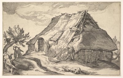 Landskap med bondgård, 1613. av Boetius Adams Bolswert
