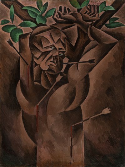 St. Sebastian, 1912 av Bohumil Kubišta
