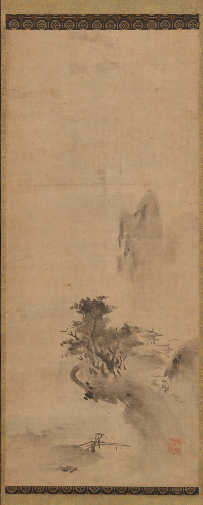 Splashed-Ink Landscape, tidigt 1500-tal. av Bokusho Shusho