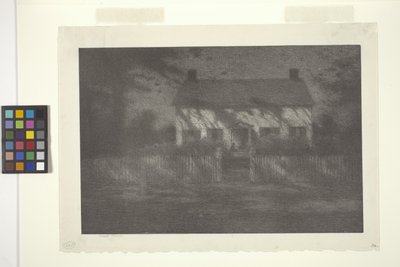 Moonlight (bläck på papper) av Bolton Coit Brown