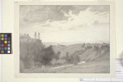 Nära Burdette (bläck på papper) av Bolton Coit Brown