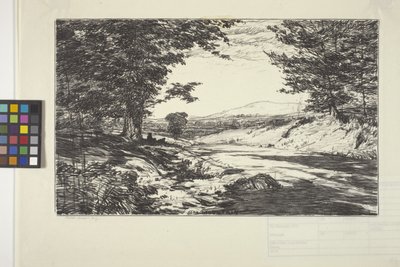 Berget (bläck på papper) av Bolton Coit Brown