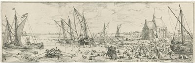 Misslyckad attack på Kallo fästning, 1638 av Bonaventura Peeters (I)