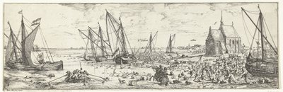 Misslyckad attack på Fort Kallo, 1638 av Bonaventura Peeters (I)