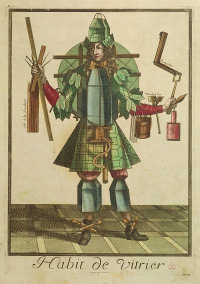 Glasmästarkostymen av Bonnart 1650 1750 Bonnart 1650 1750