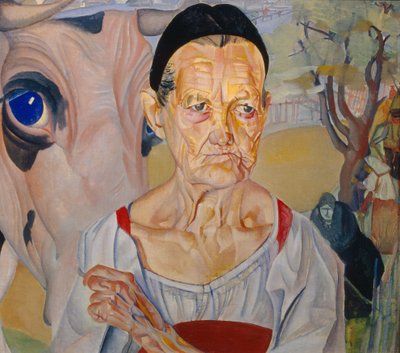 Dairywoman From the Cycle The Faces of Russia, 1917 av Boris Dmitrievich Grigoriev