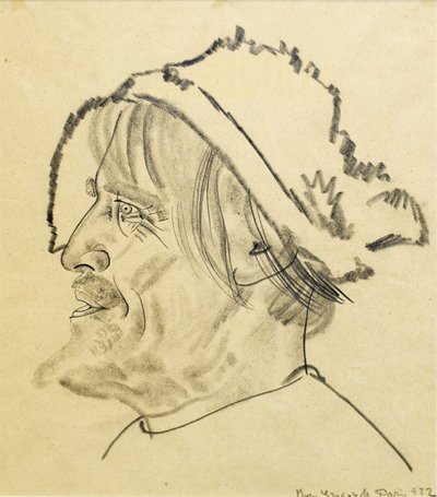 Konstantin Stanislavsky som Satin i pjäsen The Lower Depths av M. Gorky, 1922 av Boris Dmitrievich Grigoriev