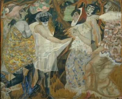 Maskerad, 1913-1914 av Boris Dmitrievich Grigoriev