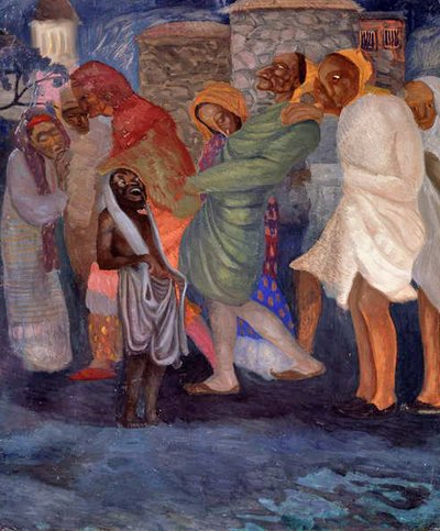 Opiumrökare i öst, 1910-talet av Boris Dmitrievich Grigoriev