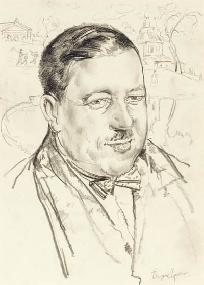 Porträtt av konstnären Ilya Mashkov av Boris Dmitrievich Grigoriev
