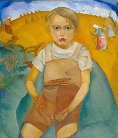 Det världsliga porträttet av sonen, 1920 av Boris Dmitrievich Grigoriev