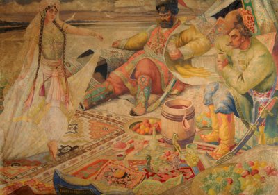 Stepan Razin av Boris Mikhailovich Kustodiev
